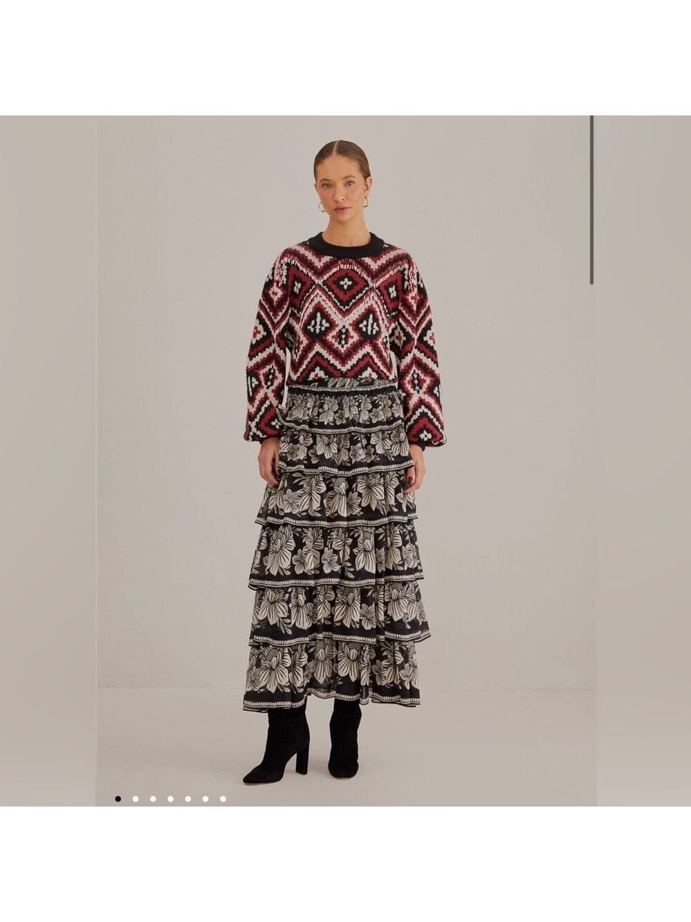 Farm Rio Rauti Beaded Knit Sweater - Picture 3 of 11